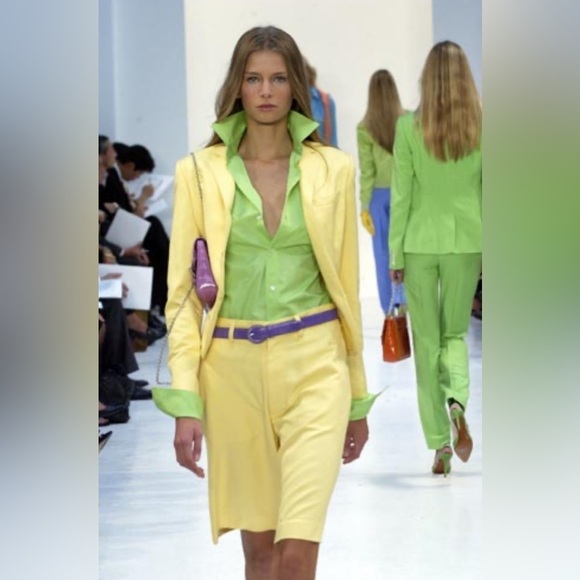 Ralph Lauren Collection Ricky Bag Lizard Pink Chain Shoulder Purse Y2k 09s $12K - Picture 14 of 15